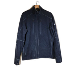 KUHL Men's Navy Blue Zip Pocket Sweatshirt - XL